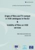 Origin of films and TV content in VOD catalogues in the EU & Visibility of films on VOD services