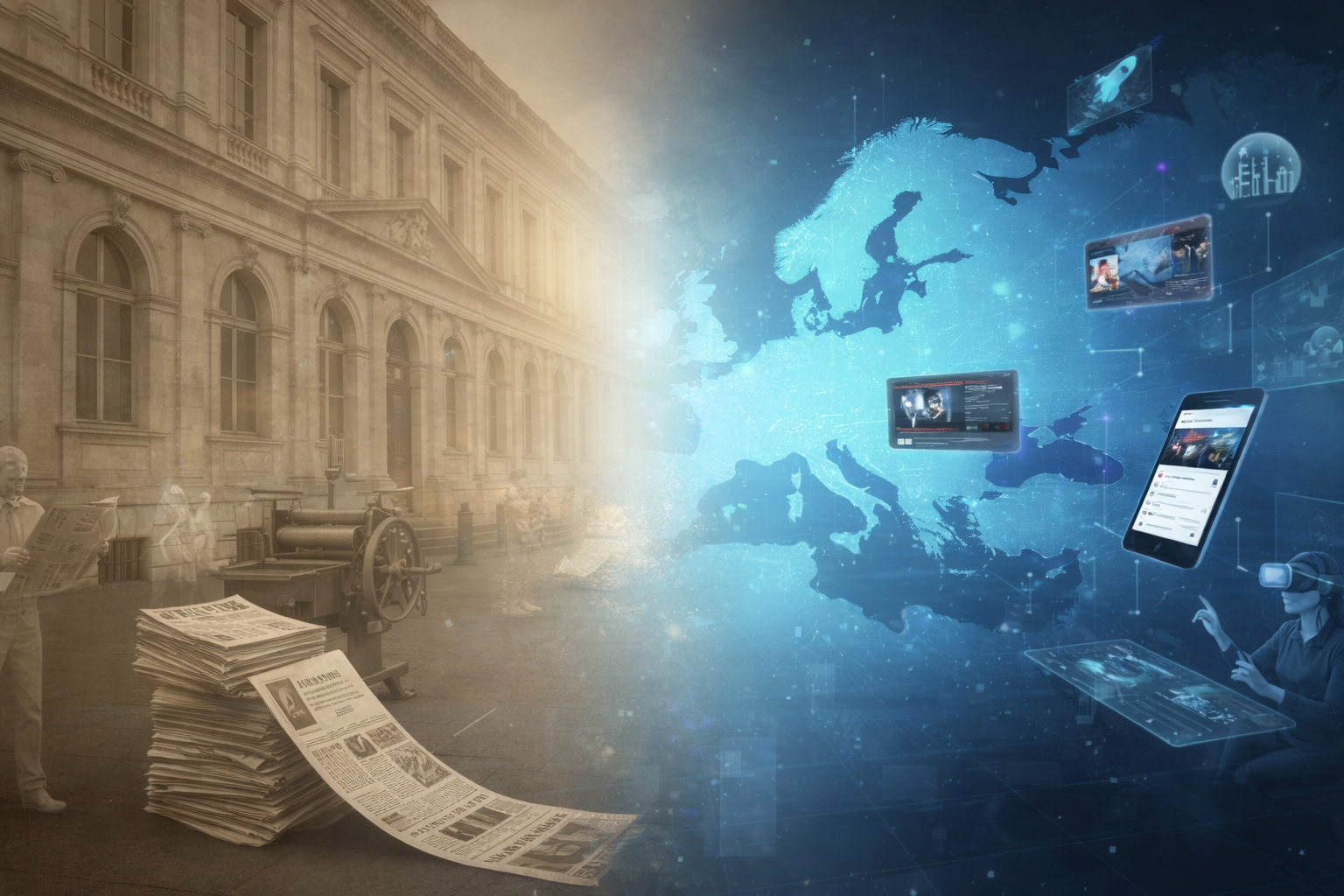 Der europäische Nachrichtenmediensektor wurde durch digitale Technologie grundlegend umgestaltet